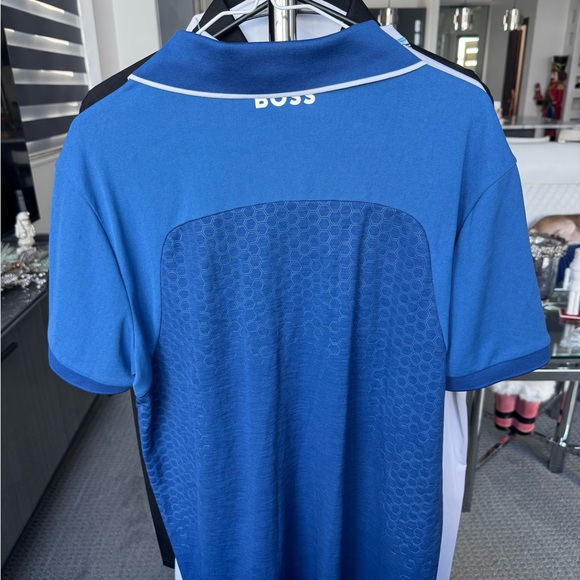 Men’s Boss Royal Blue Polo Shirt Size X-Large - Picture 3 of 5